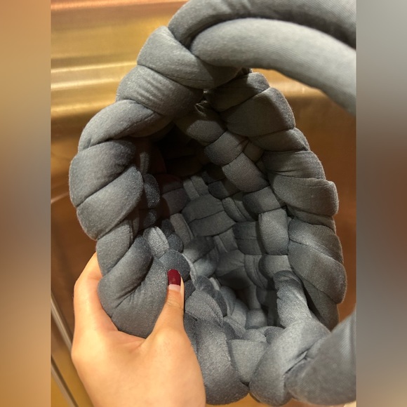 HANDMADE Dark Gray Chunky Cassette Mini Purse (with Double Straps) - Picture 4 of 4